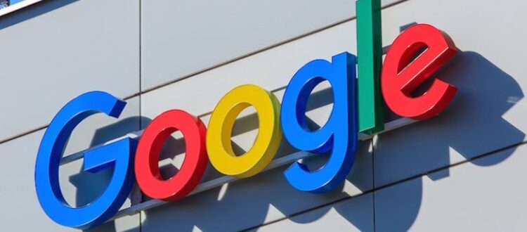 Google logo on office building
